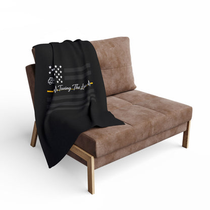 Thin Yellow Line Arctic Fleece Blanket