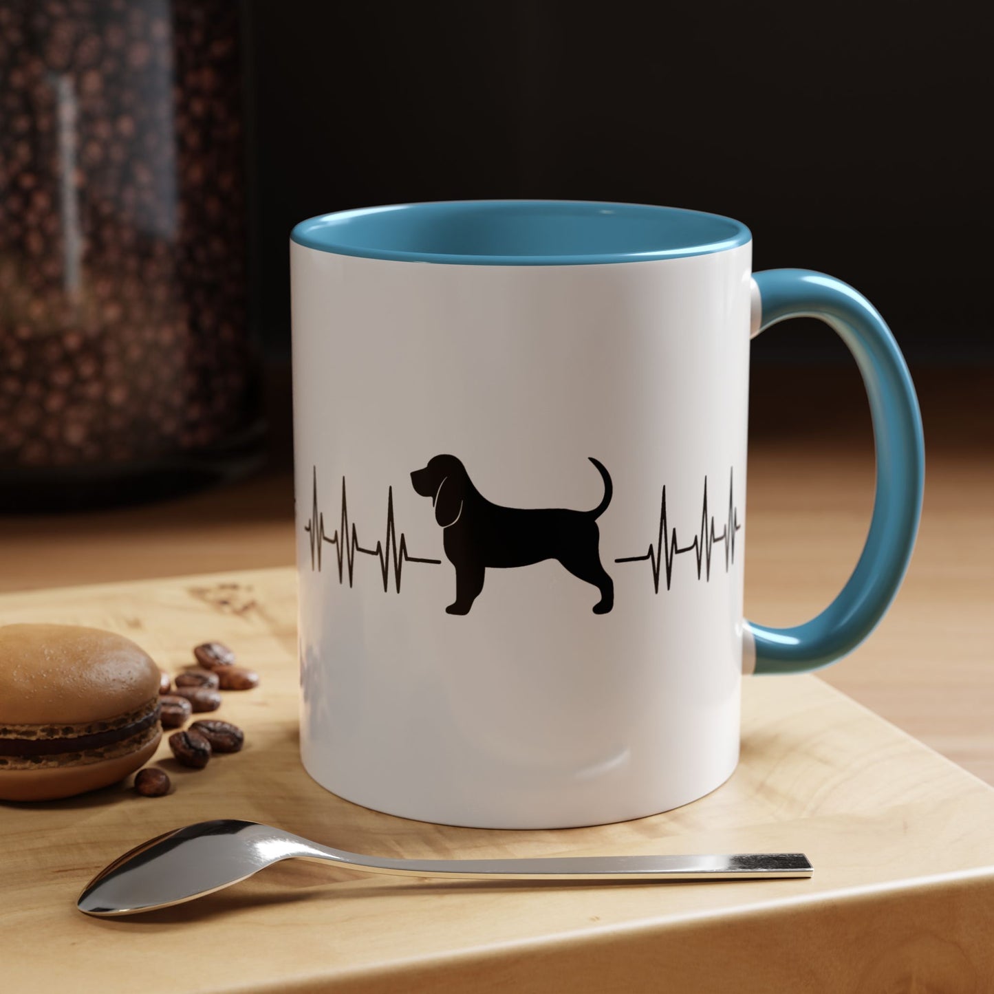 My Heart Beats For Bloodhounds 2-Tone Coffee Mug