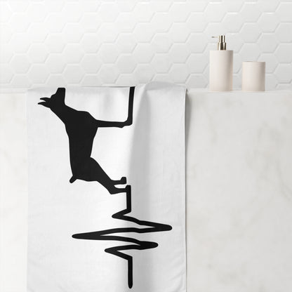 My Heart Beats For Dobermans Mink-Cotton  Beach Towel