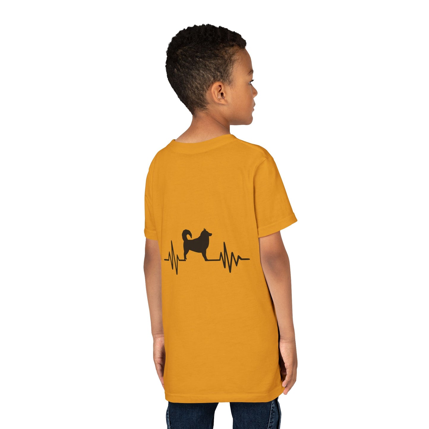 My Heart Beats For Malamutes Youth Unisex Short Sleeve Crewneck Tee