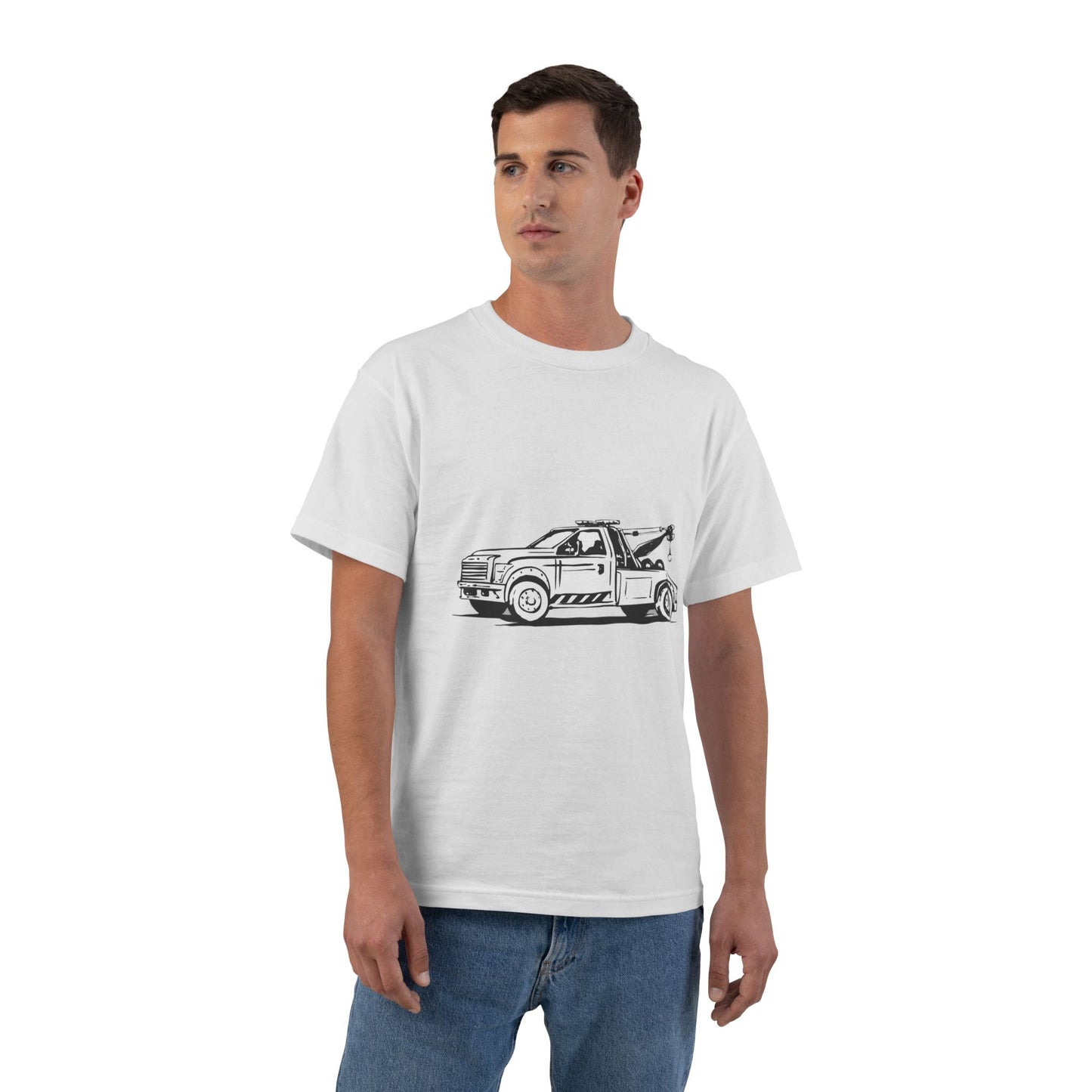 Wheel Lift Tow Truck Men's Short-Sleeve Crewneck Tee