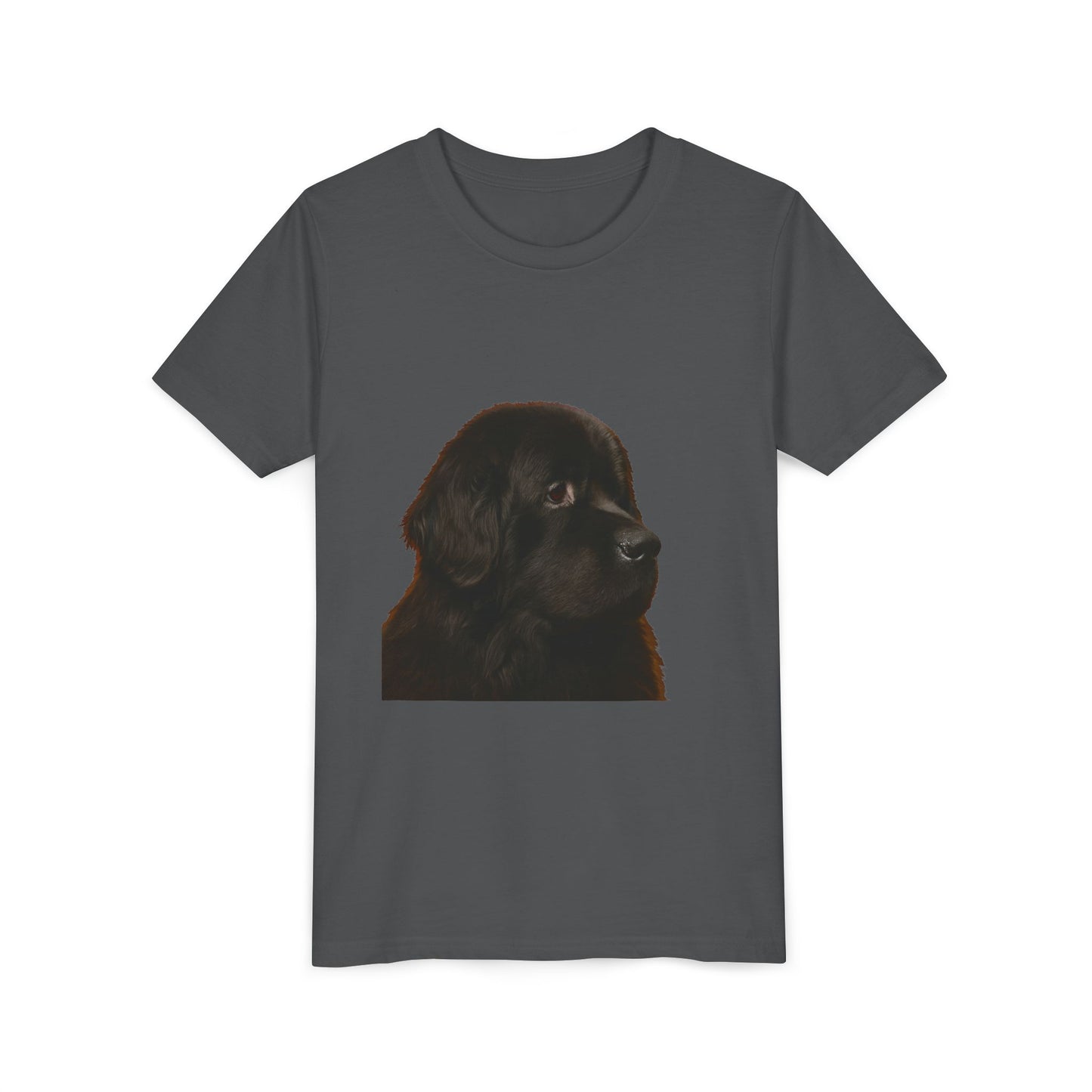 Newfie Head Youth Unisex Short Sleeve Crewneck Tee