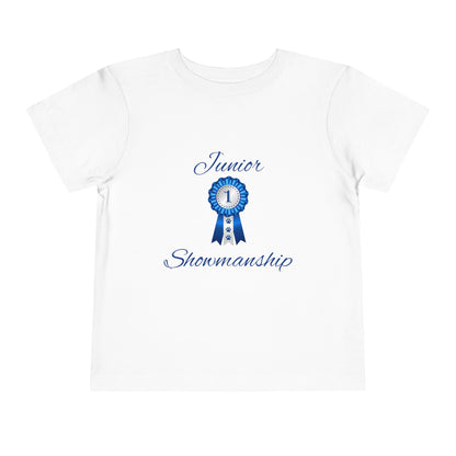 Junior Showmanship Toddler Unisex Short Sleeve Crewneck Tee