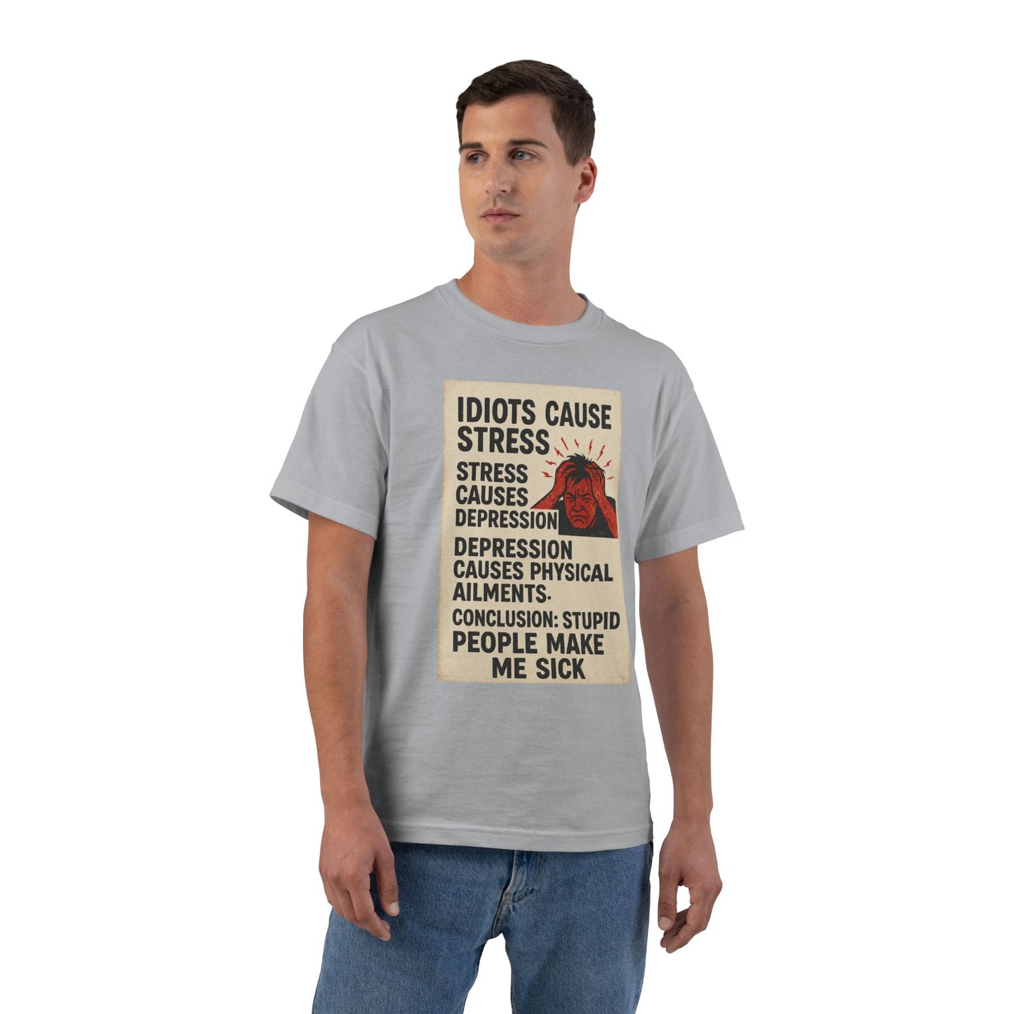 Stupid People Men's Short-Sleeve Crewneck Tee