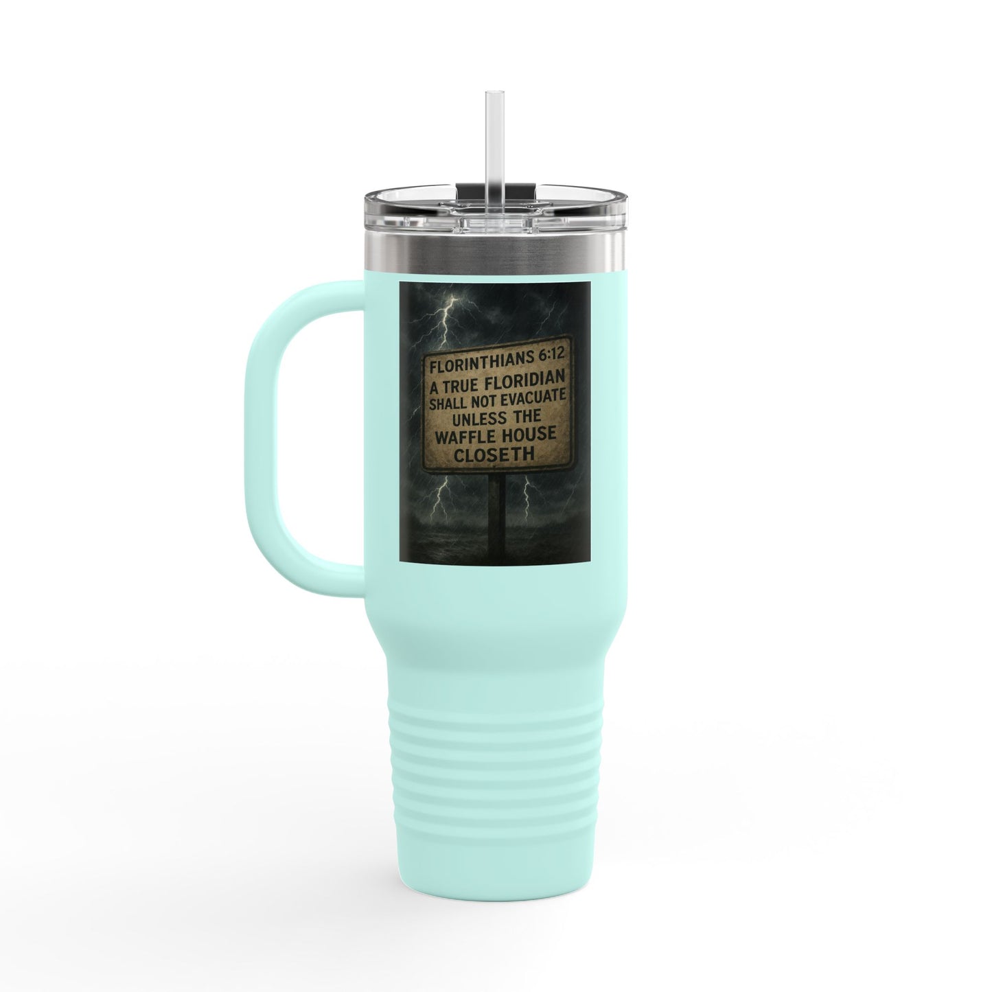 Florithians 6:12 Insulated Travel Mug