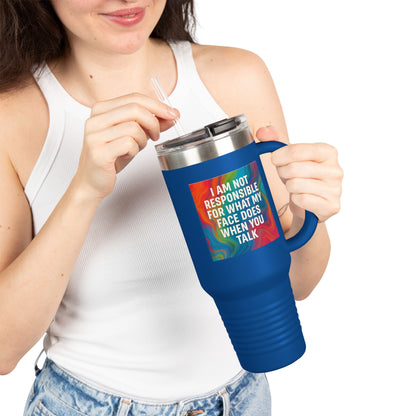 When You Talk Insulated Travel Mug