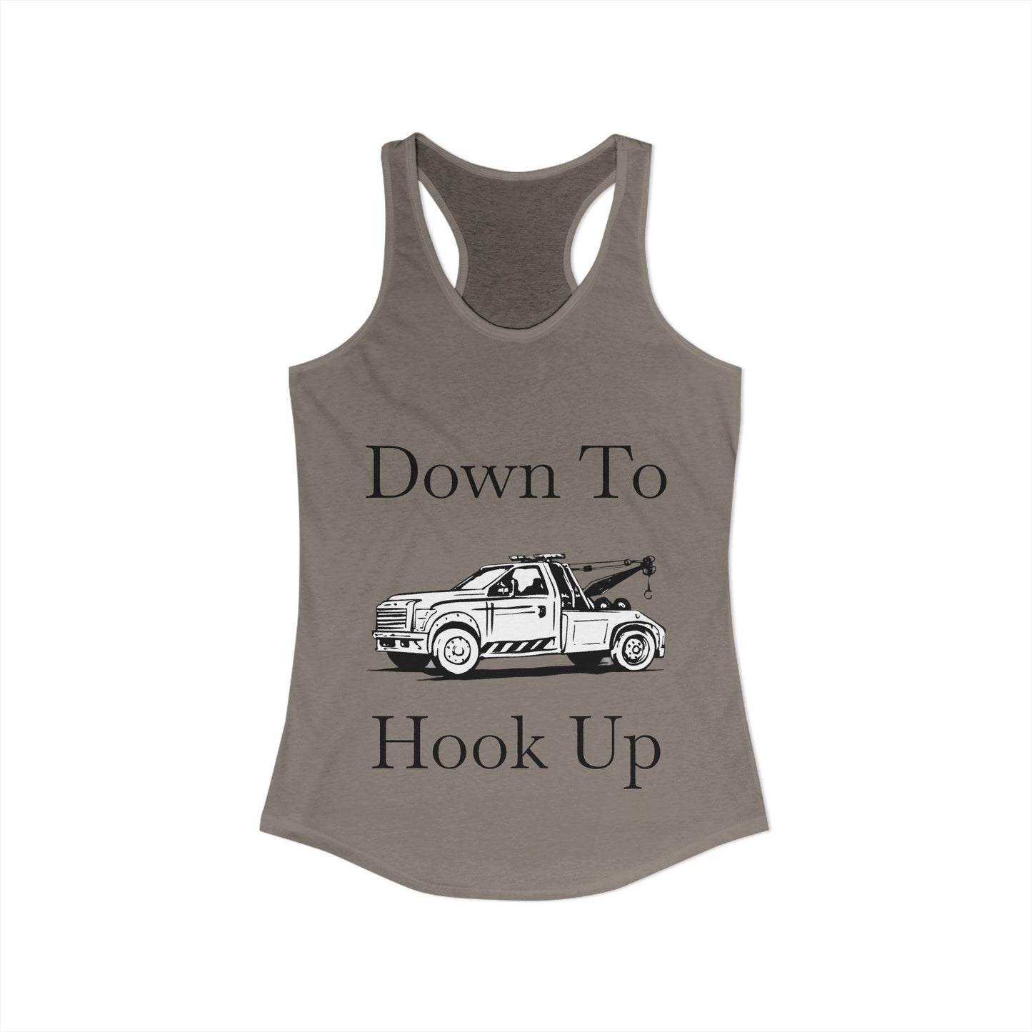 Down To Hook Up Women's Racerback Tank