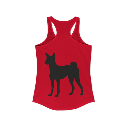 Basenji Silhouette Women's Racerback Tank