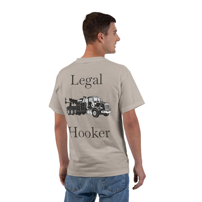 Legal H**ker Heavy Tow Truck Men's Short-Sleeve Crewneck Tee