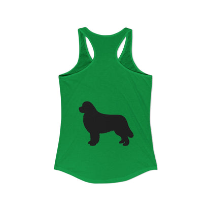Newfie Silhouette Women's Racerback Tank