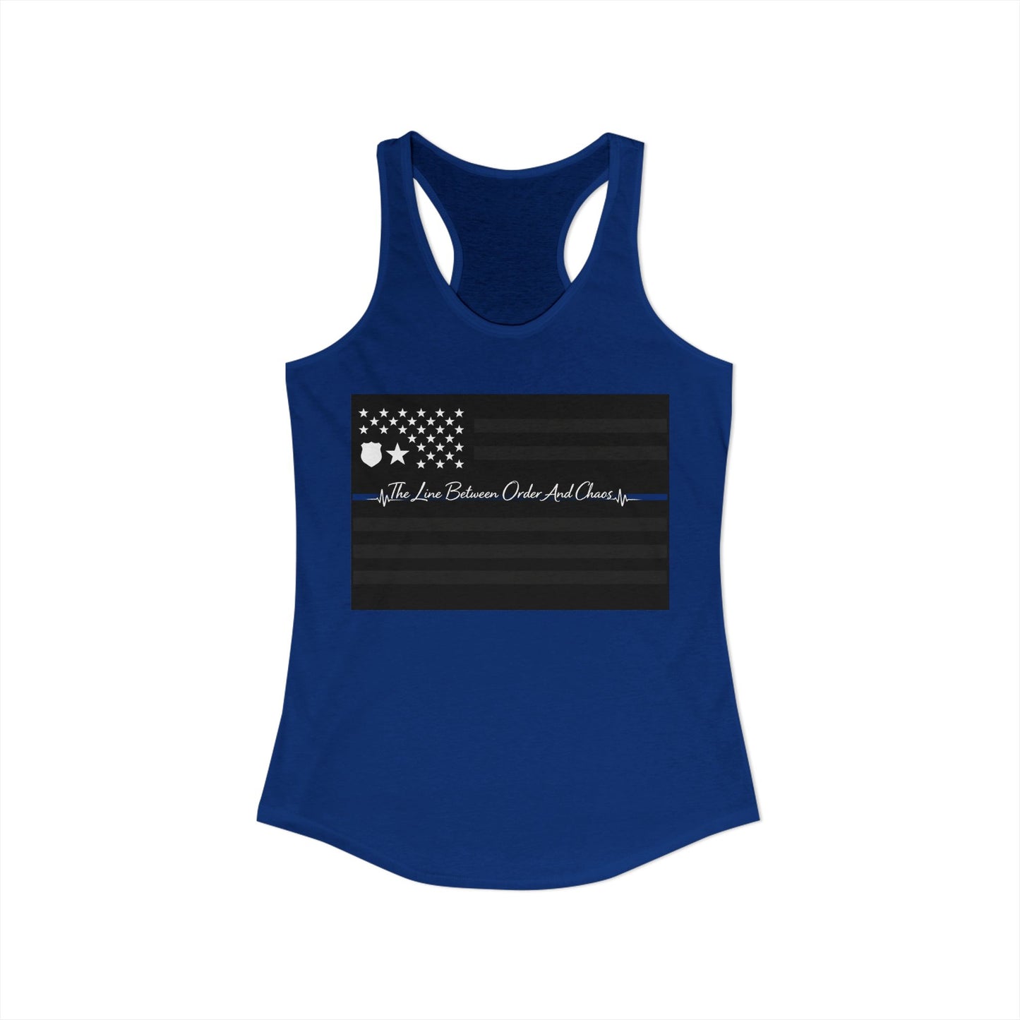 Thin Blue Line Women's Racerback Tank