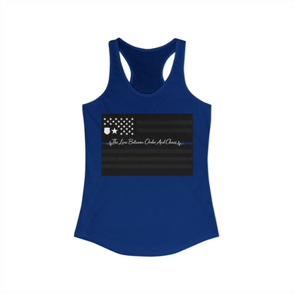 Thin Blue Line Women's Racerback Tank