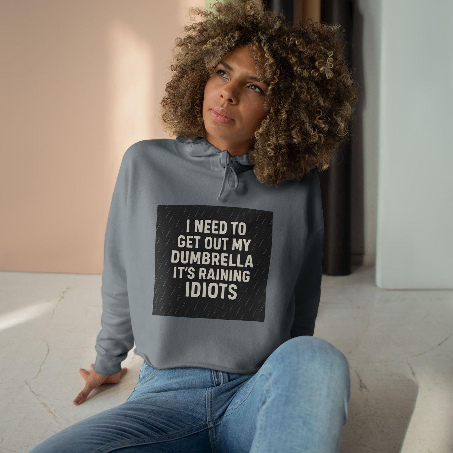 Dumbrella Women's Crop Hoodie