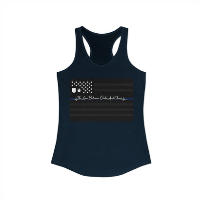 Thin Blue Line Women's Racerback Tank