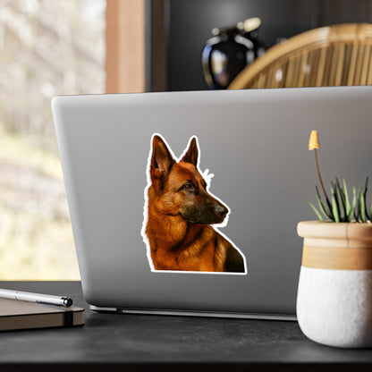 German Shepherd Head Vinyl Decal