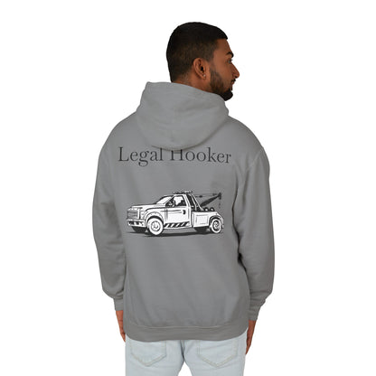 Legal H**ker Wheel Lift Tow Truck Unisex Lightweight Hoodie