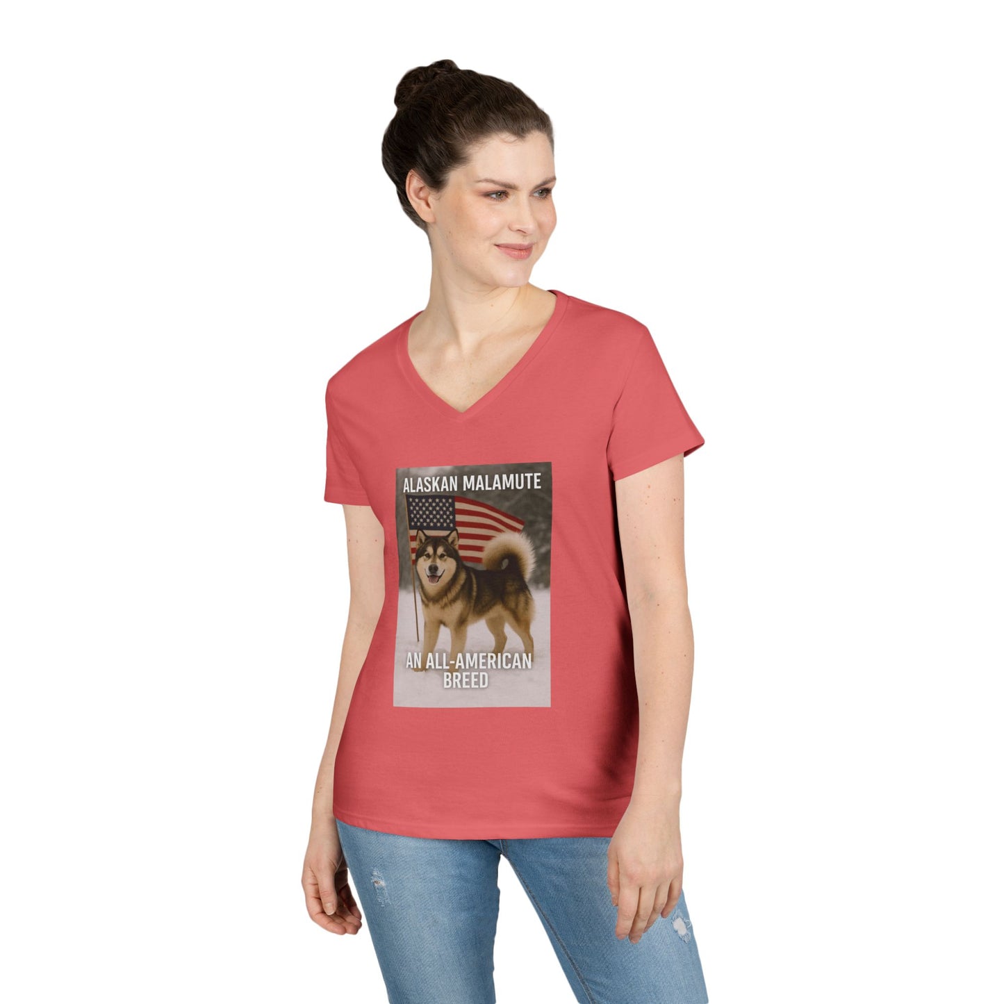 All-American Breed Women's V-Neck T-Shirt