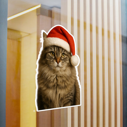 Santa Paws Cat Vinyl Decal