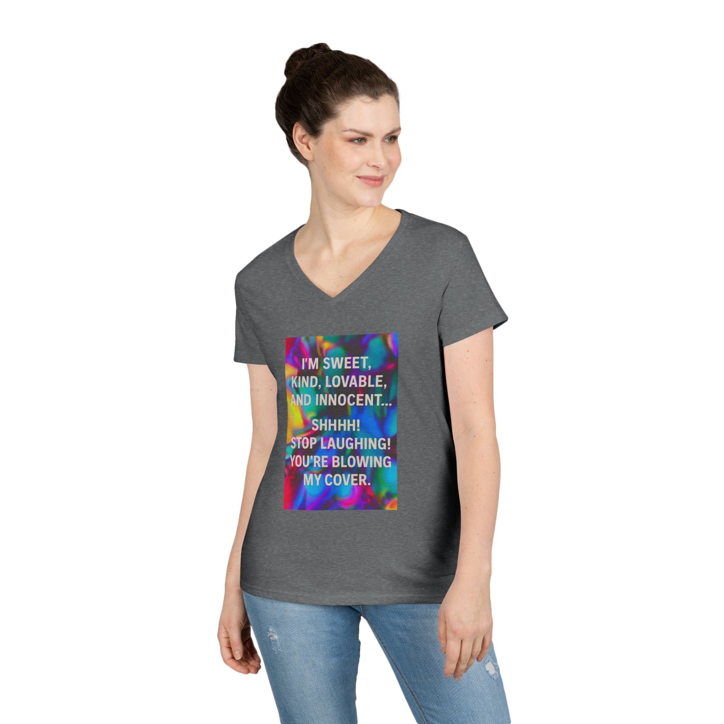 Blowing My Cover Women's V-Neck T-Shirt