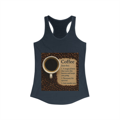 Coffee Definition Women's Racerback Tank