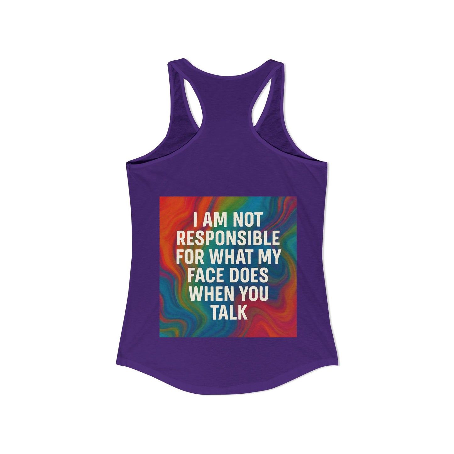 When You Talk Women's Racerback Tank