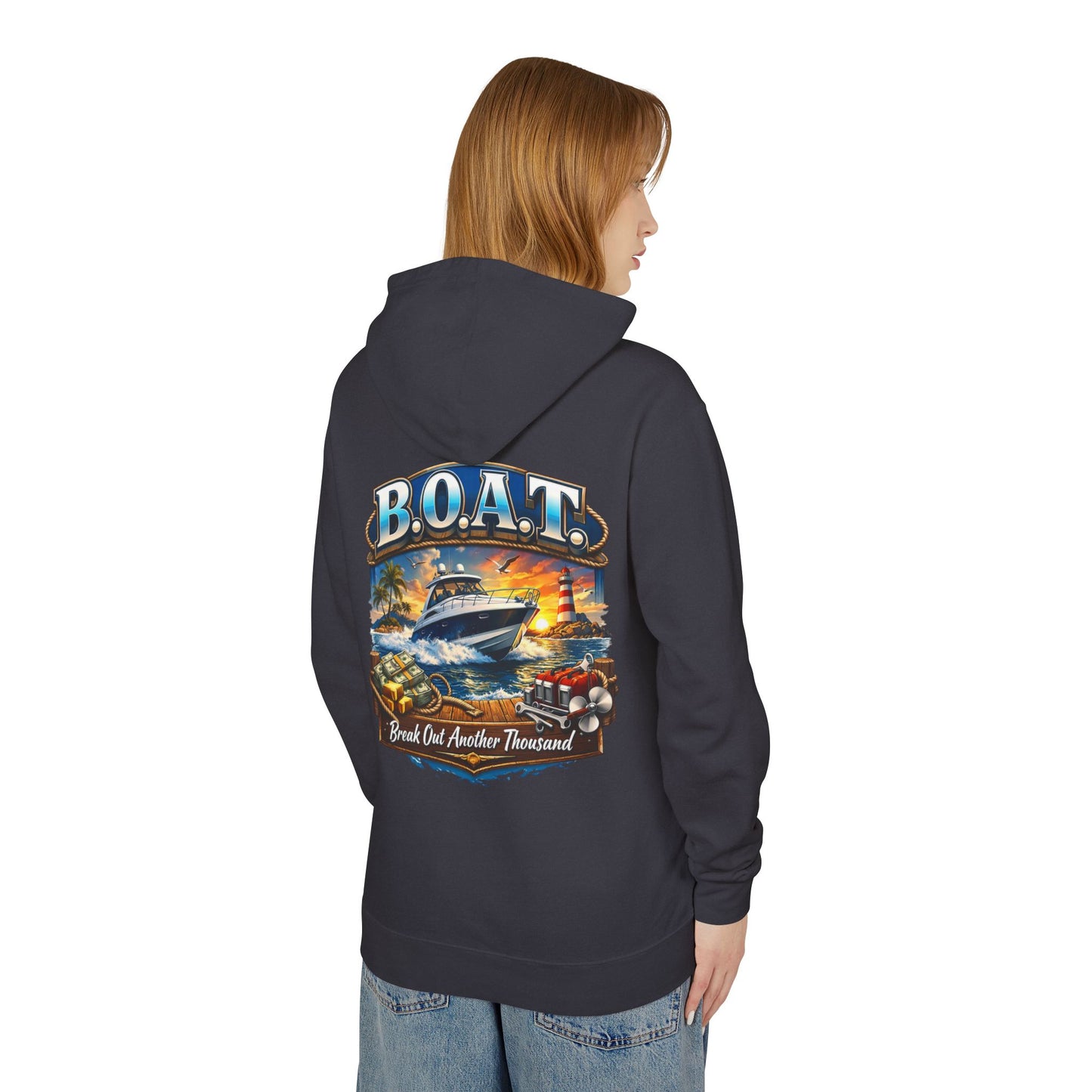 B.O.A.T. Unisex Lightweight Hoodie