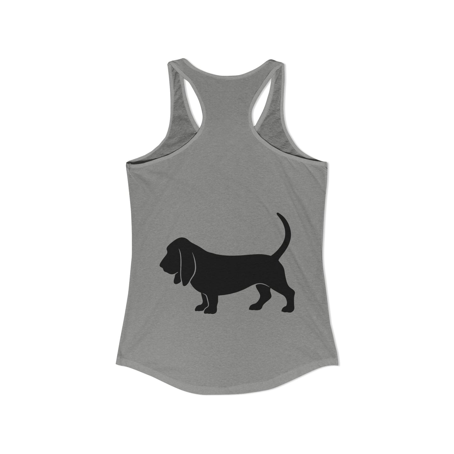 Basset Silhouette Women's Racerback Tank