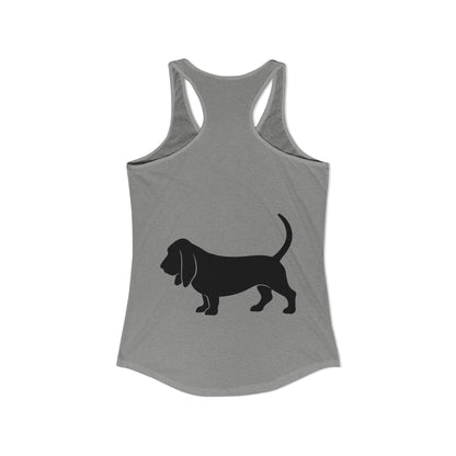 Basset Silhouette Women's Racerback Tank
