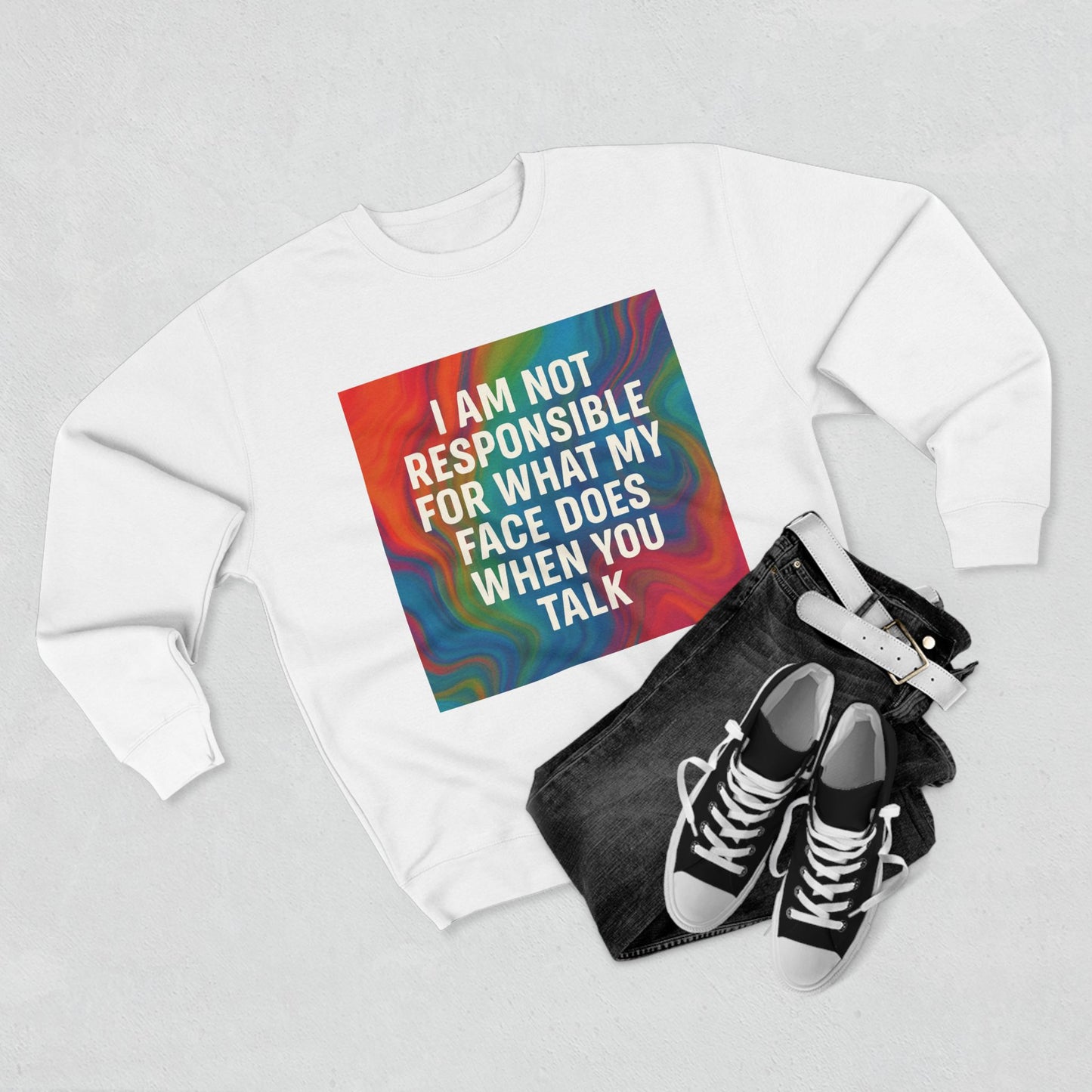 When You Talk Unisex Crewneck Sweatshirt