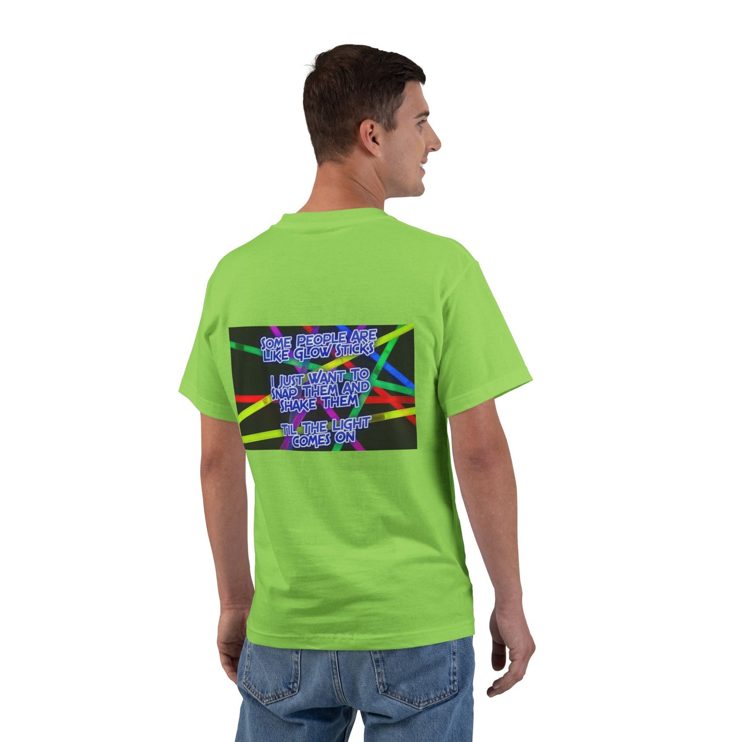 Glow Sticks Men's Short-Sleeve Crewneck Tee