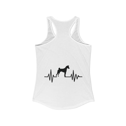 My Heart Beats For Basenjis Women's Racerback Tank