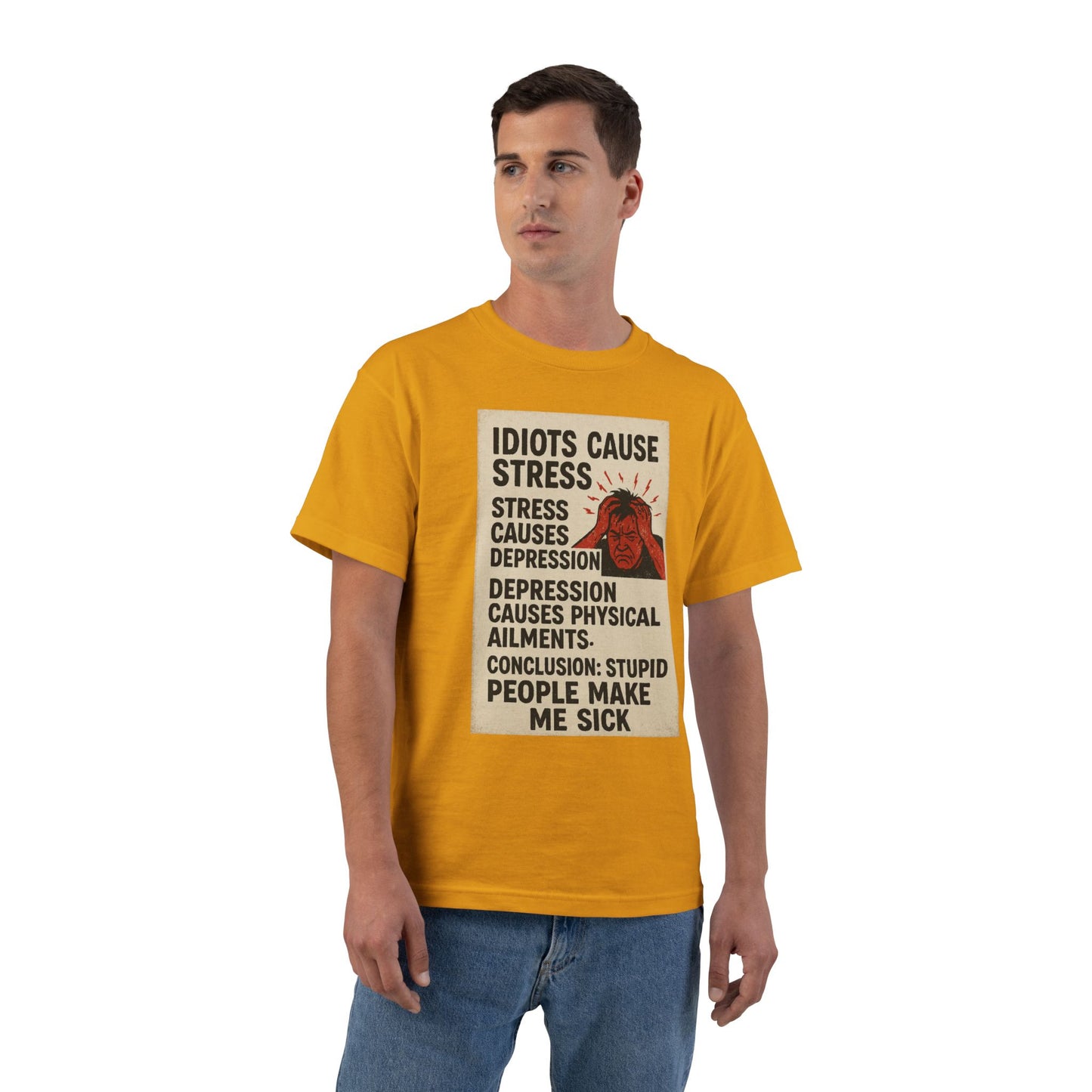 Stupid People Men's Short-Sleeve Crewneck Tee