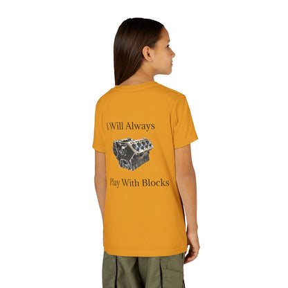 Play With Blocks Youth Unisex Short Sleeve Crewneck Tee
