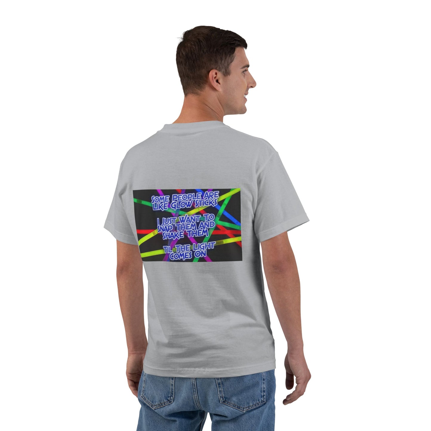 Glow Sticks Men's Short-Sleeve Crewneck Tee