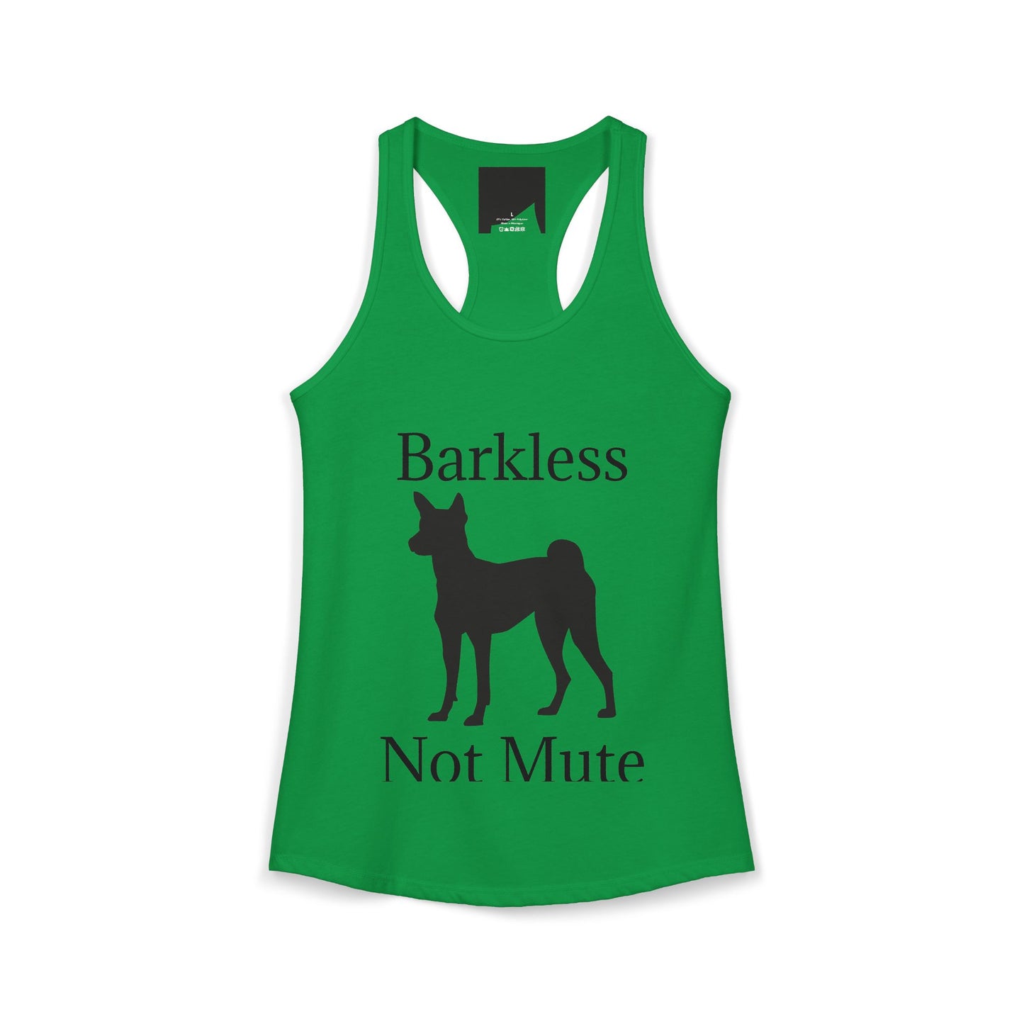 Barkless Not Mute Women's Racerback Tank