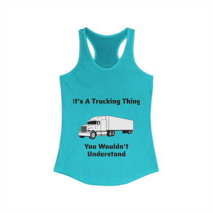 Trucking Thing Women's Racerback Tank