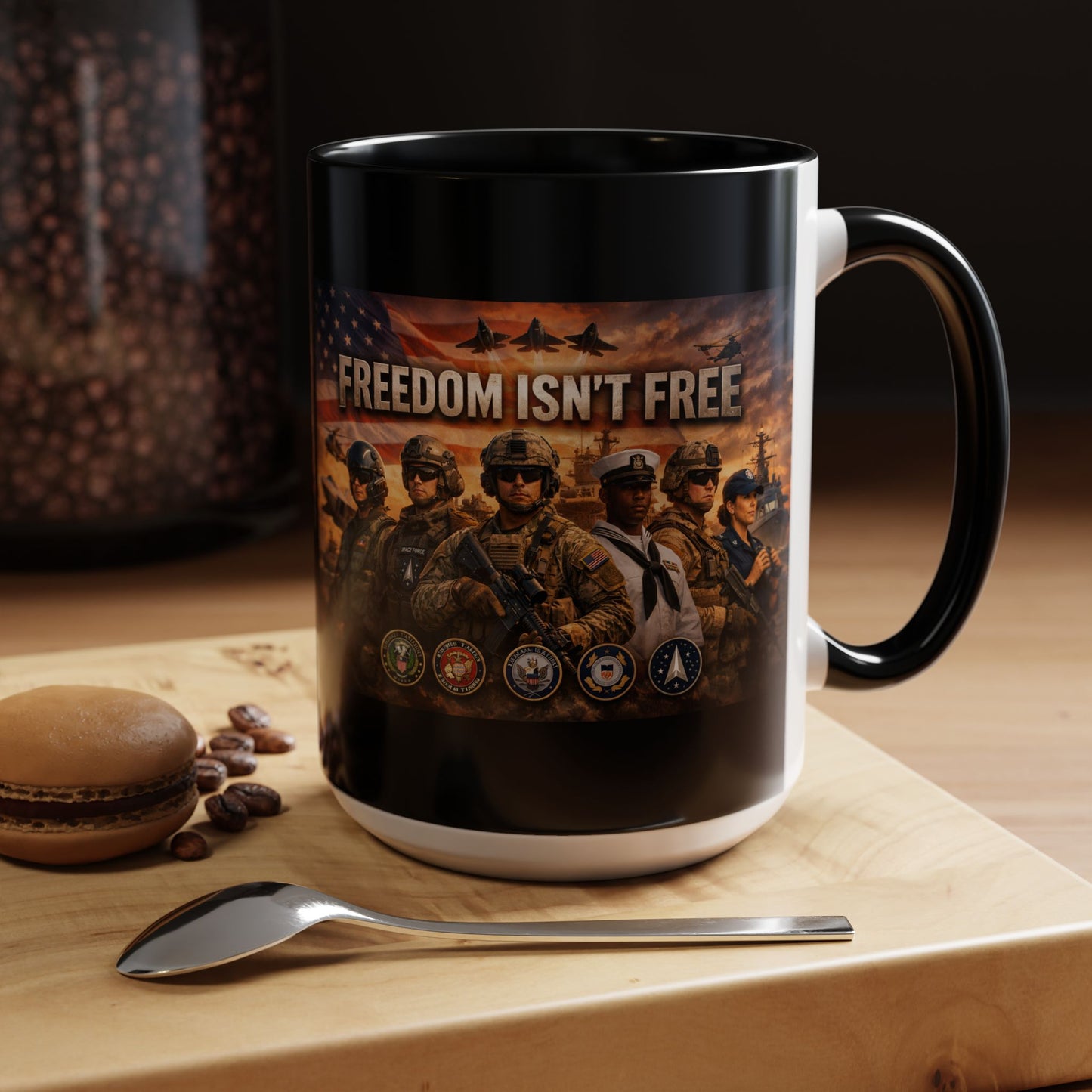 Freedom Isn't Free 2-Tone Coffee Mug