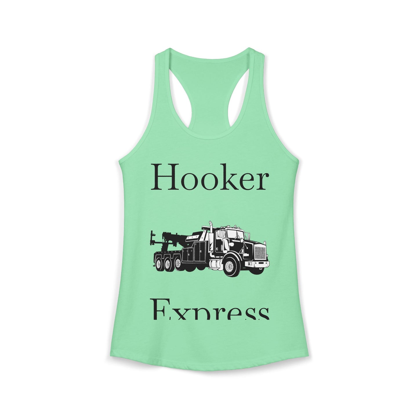 H**ker Express Heavy Tow Truck Women's Racerback Tank