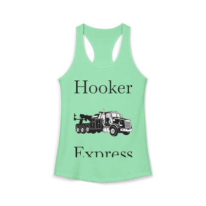 H**ker Express Heavy Tow Truck Women's Racerback Tank