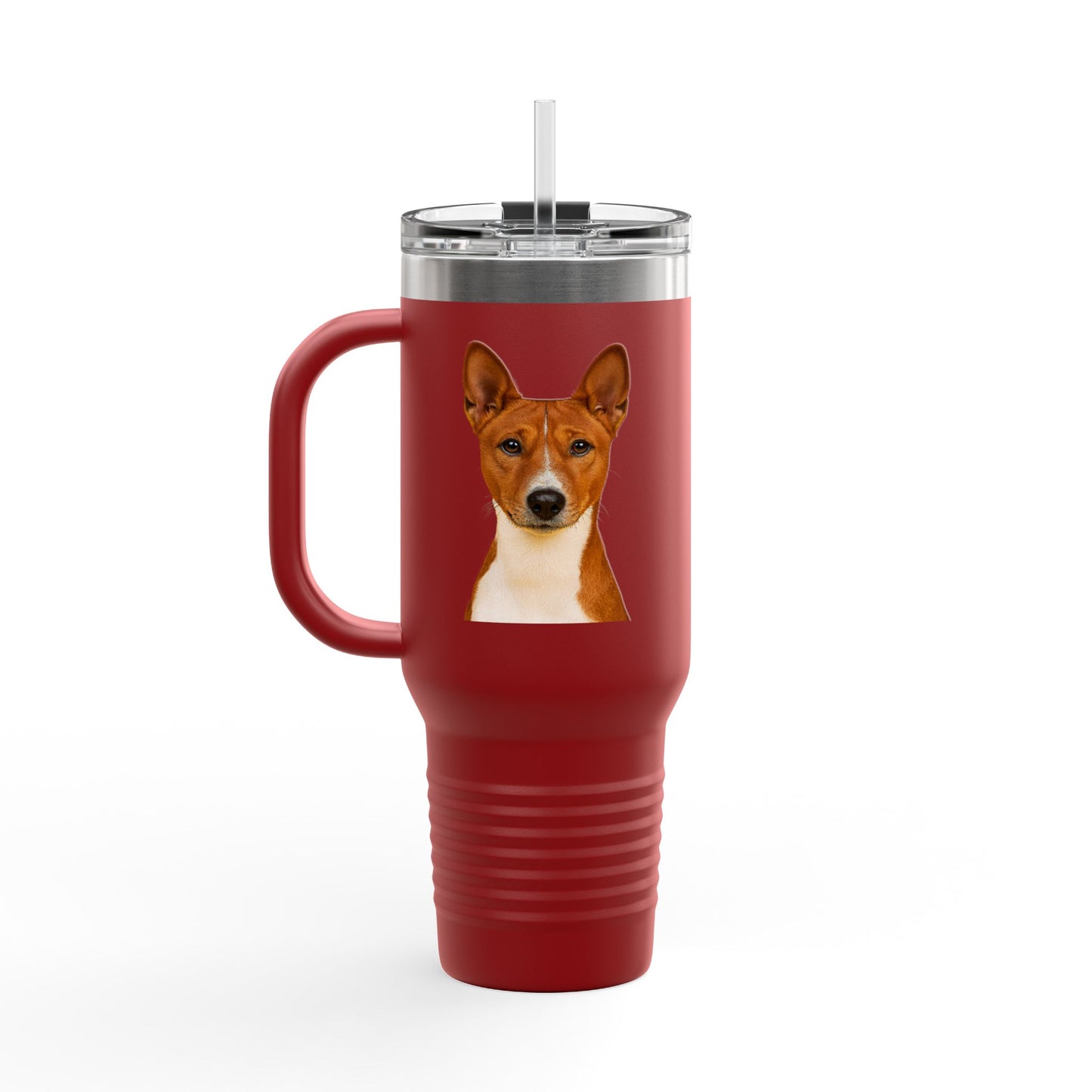 Basenji Head Insulated Travel Mug