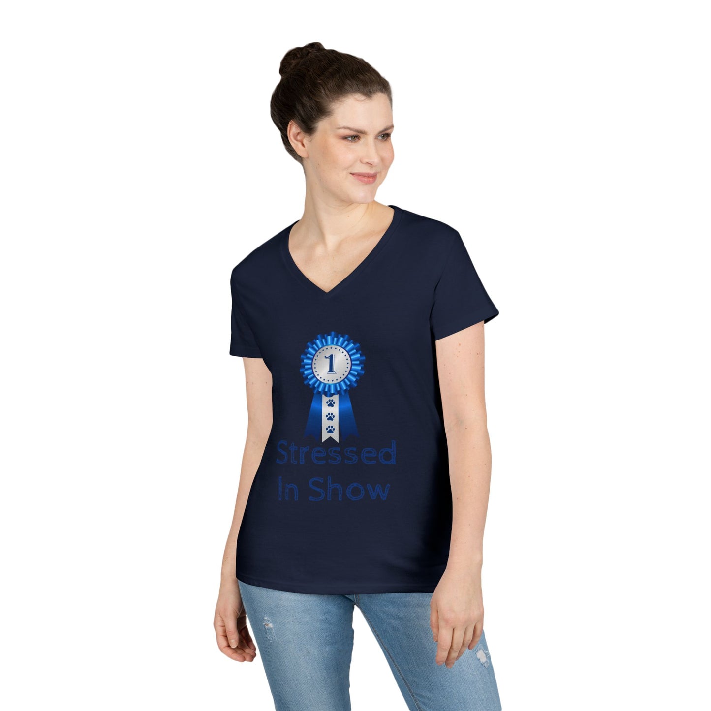 Stressed In Show Women's V-Neck T-Shirt