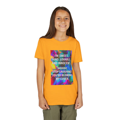 Blowing My Cover Youth Unisex Short Sleeve Crewneck Tee