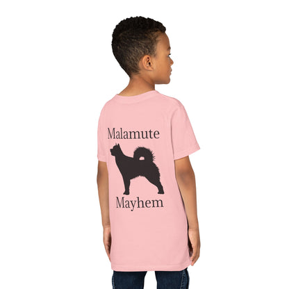 Malamute Mayhem Youth Unisex Short Sleeve Crewneck Tee