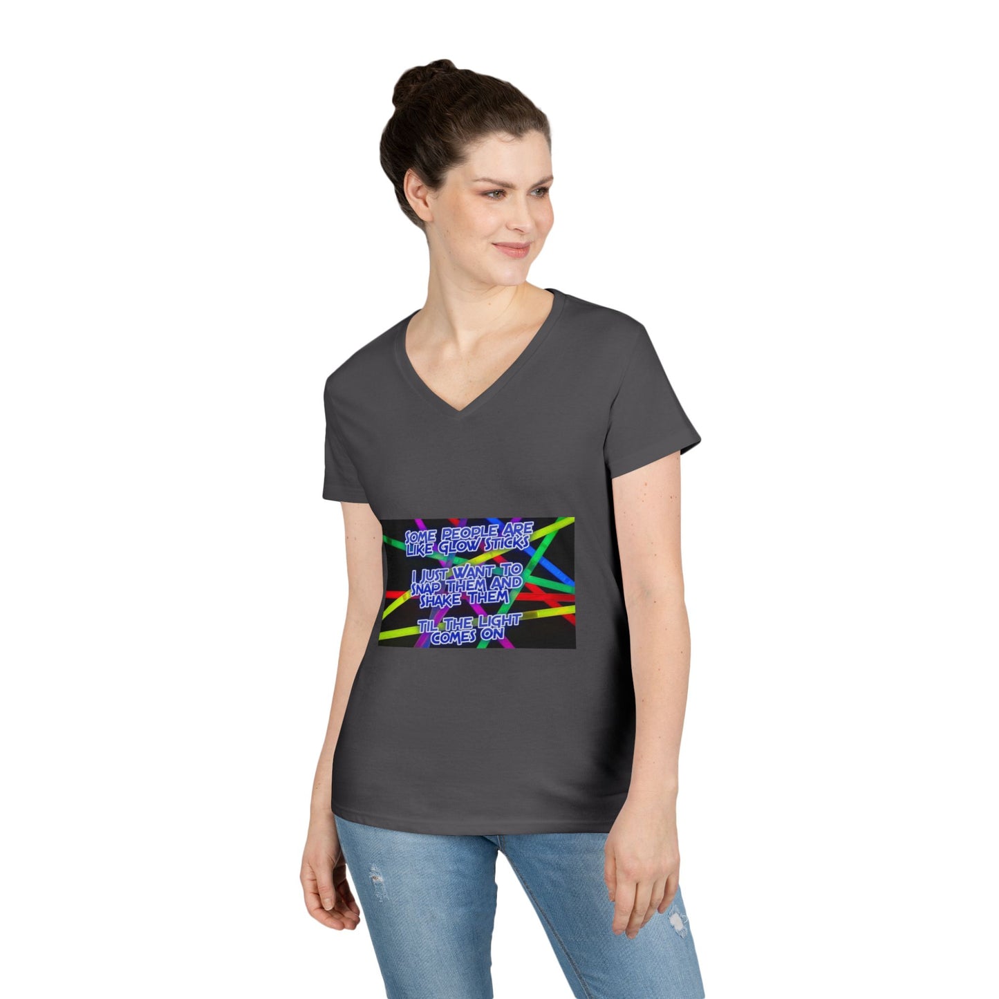 Glow Sticks Women's V-Neck T-Shirt