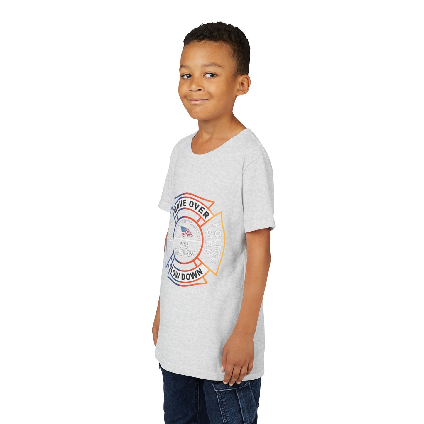 Let First Responders Live Youth Unisex Short Sleeve Crewneck Tee
