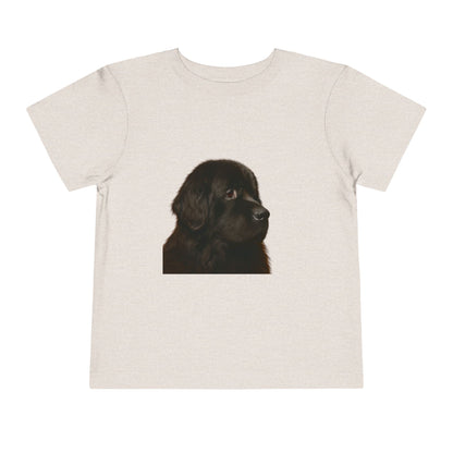 Newfie Head Toddler Unisex Short Sleeve Crewneck Tee