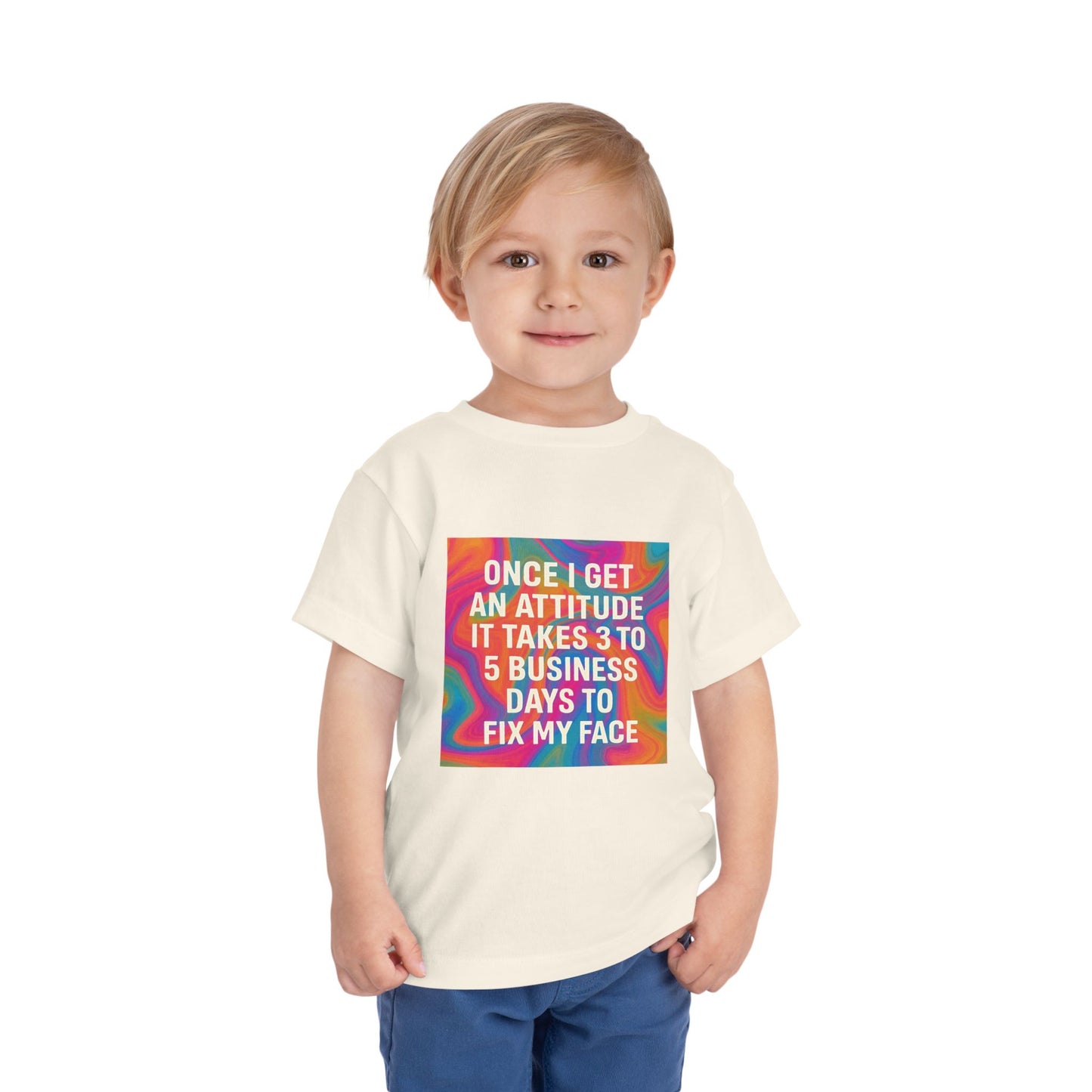 Fix My Face Toddler Unisex Short Sleeve Crewneck Tee