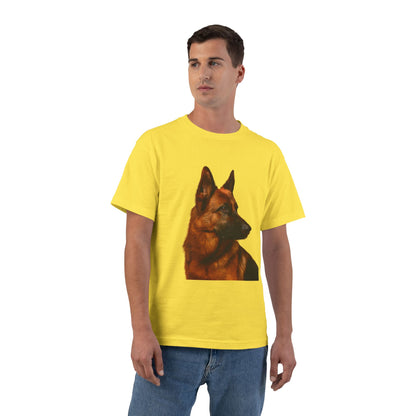 German Shepherd Head Men's Short-Sleeve Crewneck Tee