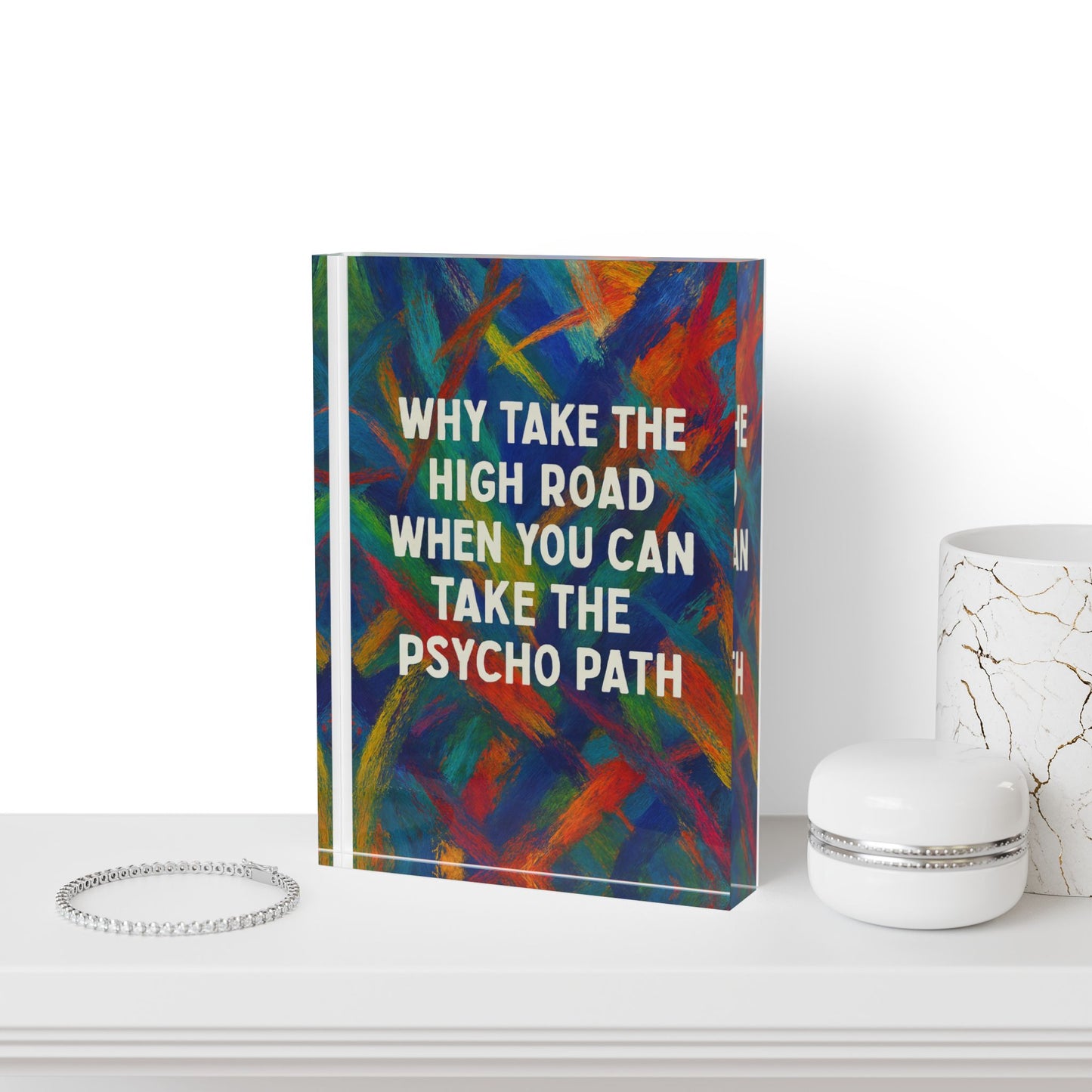 Psycho Path Acrylic Photo Block