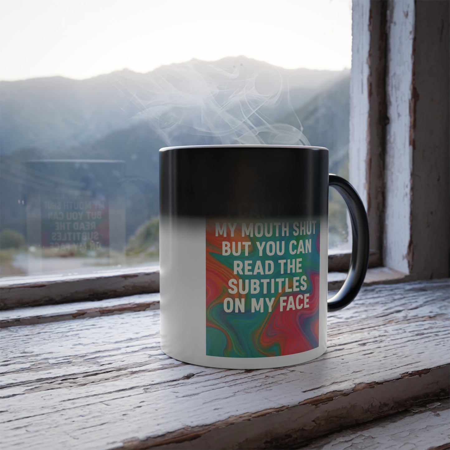 Subtitles Color Changing Mug